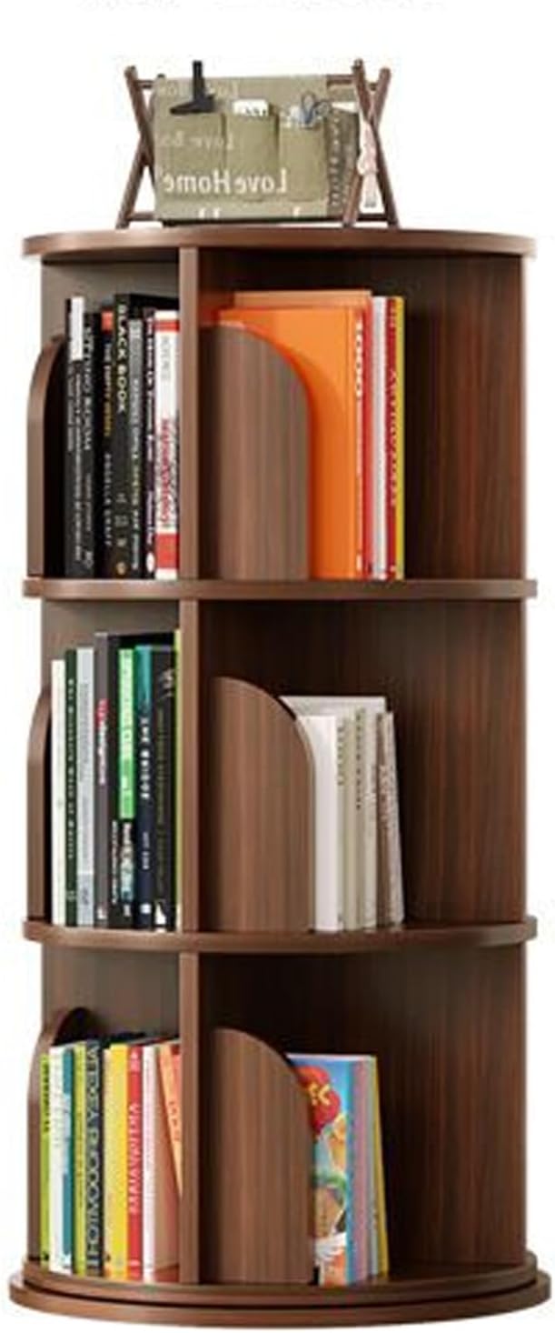 GaRcan Revolving Bookcase, Multi Layer Rotating Bookshelf, 360° Rotating Bookshelf, for Small Space Standing Bookcase Bedroom, Living Room, Den