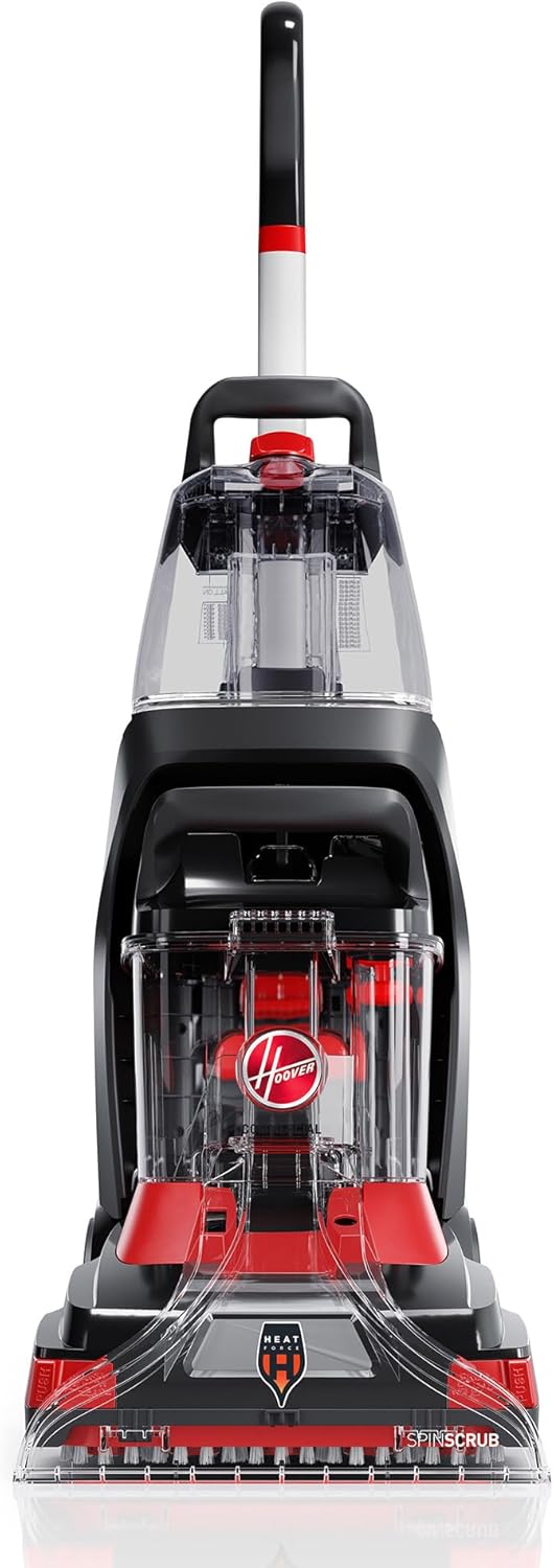 Hoover Commercial PowerScrub XL Spot Extractor, Carpet Cleaner Machine, Upright Shampooer, Grade Stain Remover with Heated Drying, CH68000V, Black