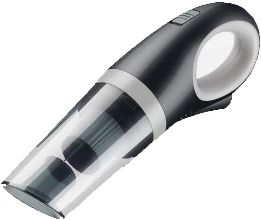 CYRMPQ Handheld Vacuums Cordless, Washable HEPA Filter, 6000Pa Strong Suction Power, 120W High-Power Motor, Bass Operation, Charging Via USB, Dual-use for Home and Car(White)