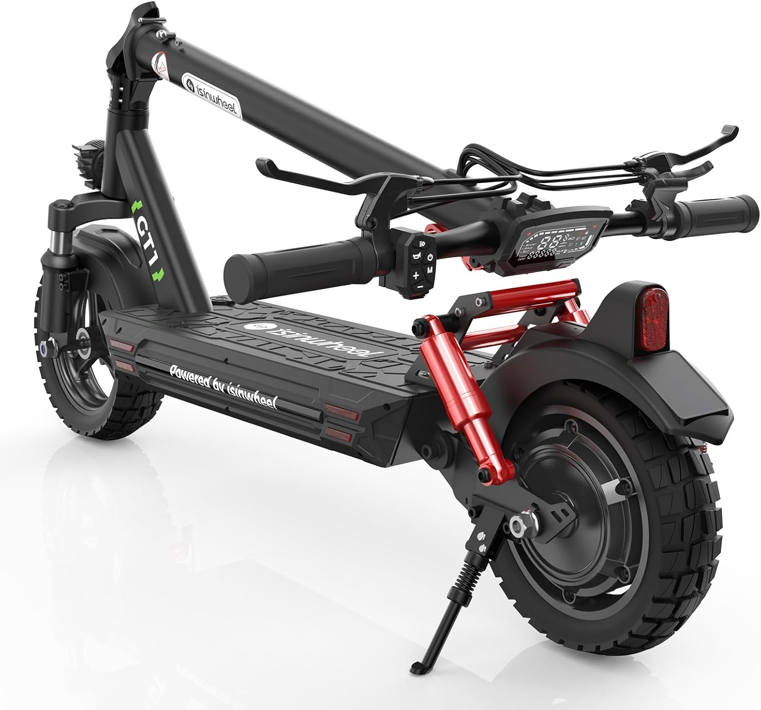 isinwheel Electric Scooter for Adults, 1000/800W Motor Up to 28 MPH, 37/28 Miles Range, APP Control, NFC Lock, 11/10