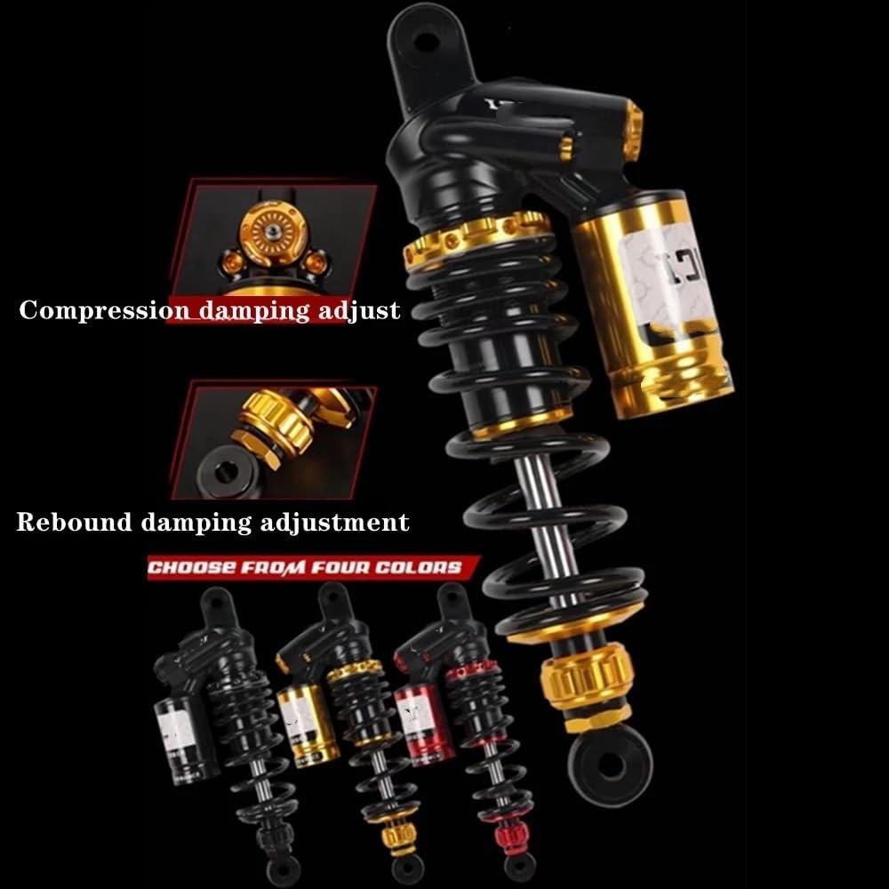 Shock Absorber Rear Suspension 265mm 290m Hydraulic Damping Adjustment Motorcycle Rear Shock Absorber For N1S U+B U2 UQI For Ninebot E80C/E100 C90 Scooter