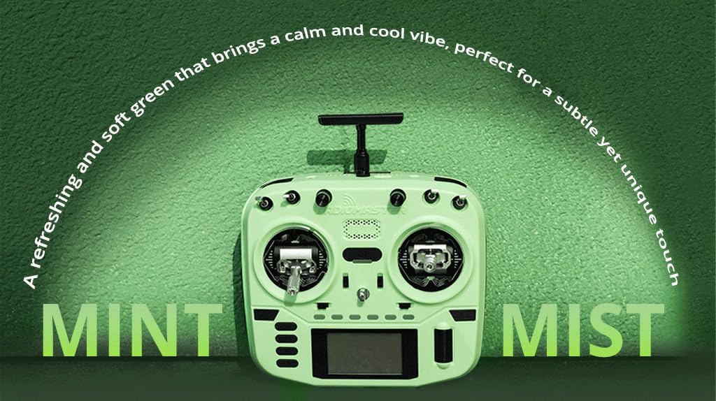 Radiomaster Boxer Crush Radio Controller Transmitter EdgeTX Operating System and ExpressLRS RF System Pre-Installed (ELRS M2 with 6200-Green)