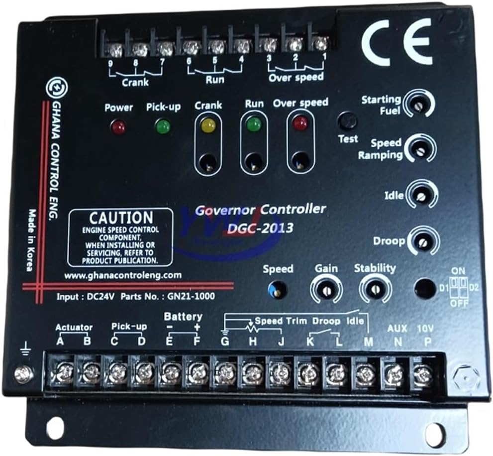 Generator Speed Governor DGC-2013 Generating Set Control Module 300611-00683A(Gold)