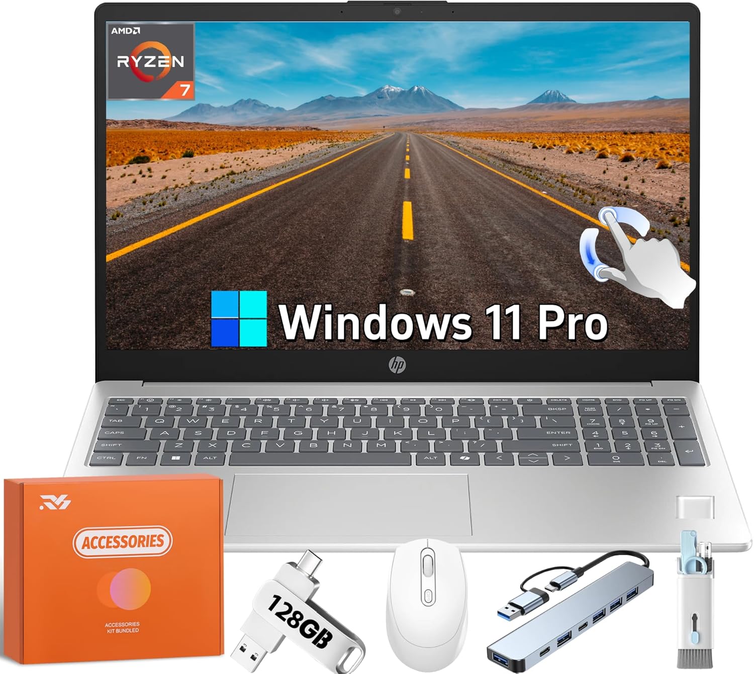 HP Touchscreen Laptop, 15.6