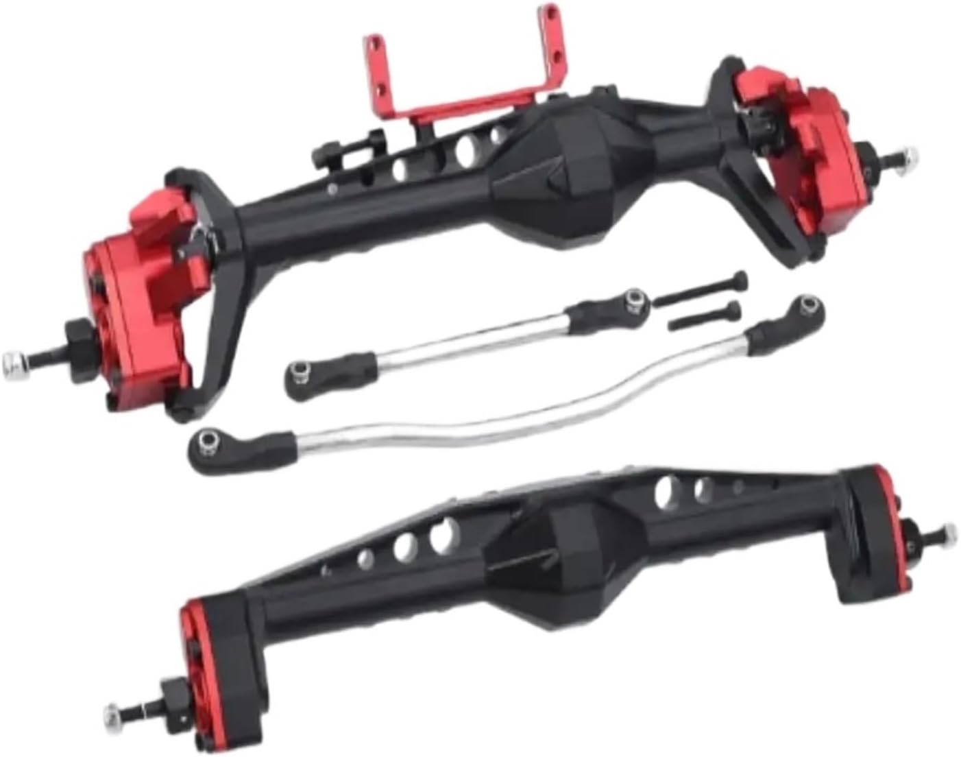 RC Vehicle Axles Compatible with Axial for Capra 1/10 RC Car Part Aluminum Alloy Protector Front Rear Axle RC Car Accessories Replacement Parts