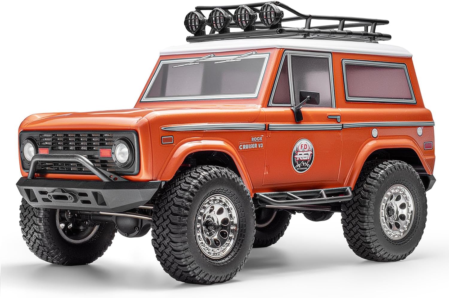 RGT RC Crawler 1:10 4wd Off Road Truck Rock Cruiser RC-4 Remote Control Car 4x4 Hobby RC Car Toy 136100V3FD Orange