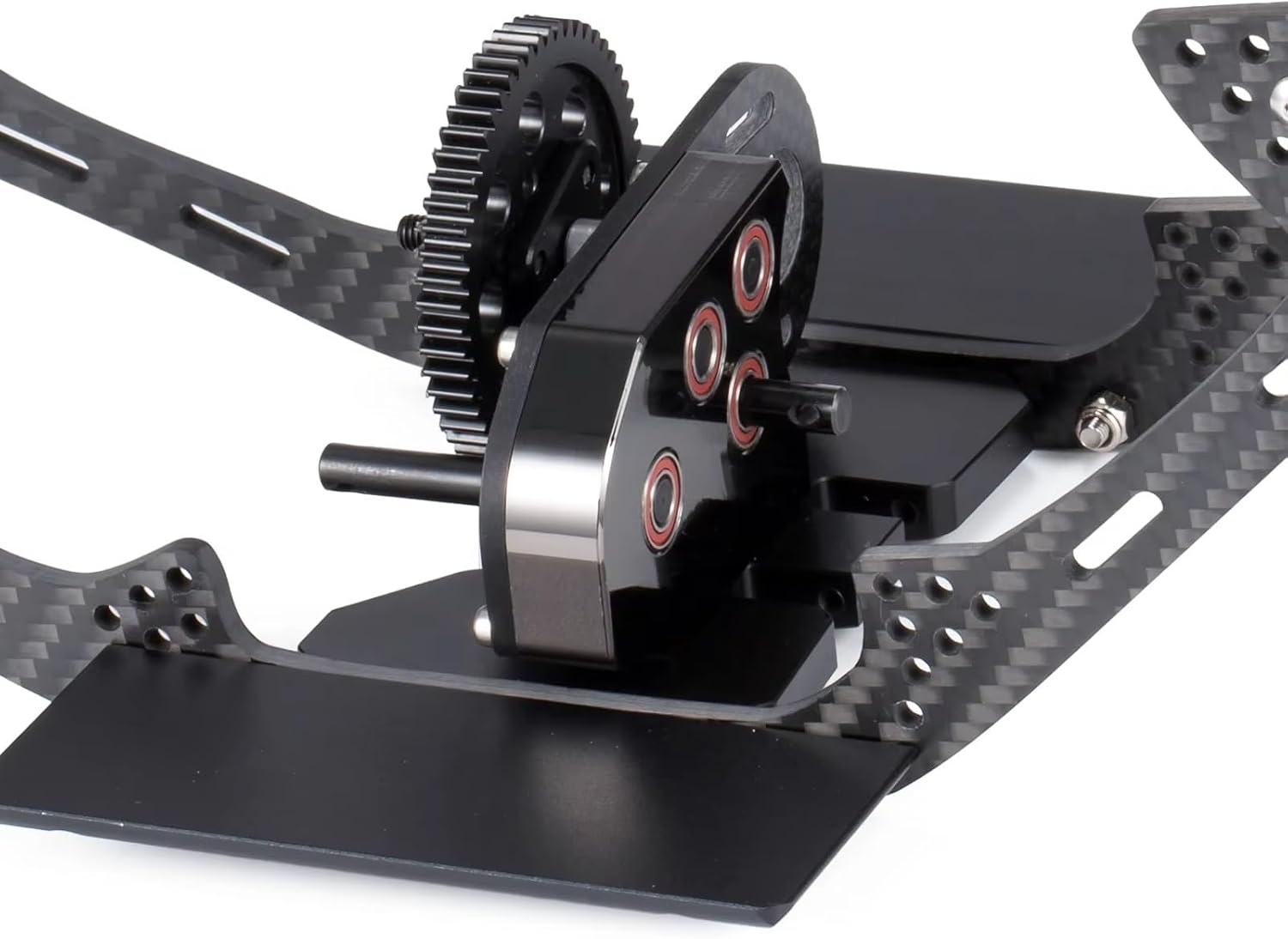 RC Upgrade Accessories for SCX10 II for Element for Enduro 1/10 for LCG Chassis Kit with Overdrive Gearbox Skid Plate Servo Mount Frame Braces RC Crawler Trail Truck Car Parts(Chassis Kit B)