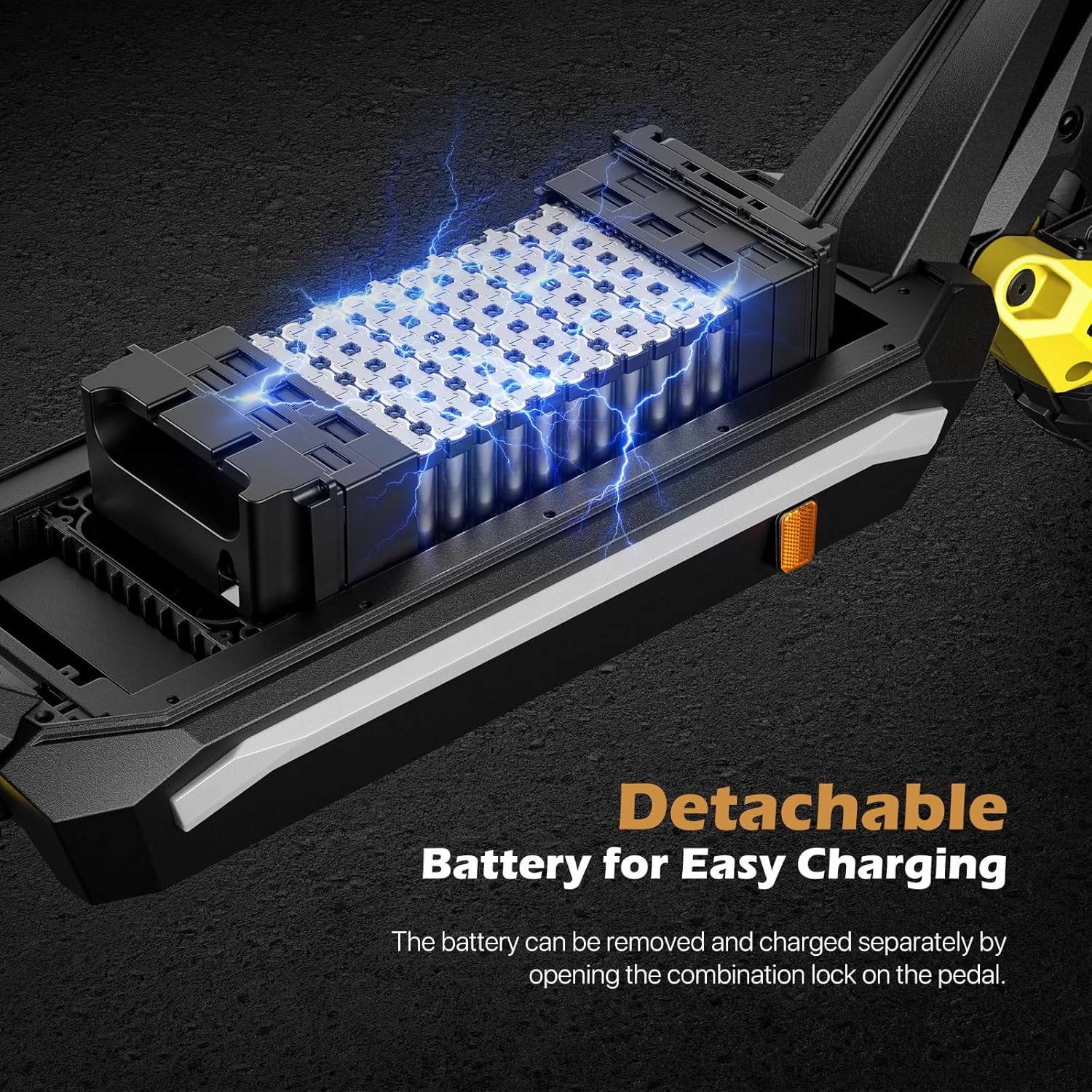 GT01 Pro Electric Scooter, 1500W Peak Motor, 25 MPH Top Speed, 62 Miles Range, 10