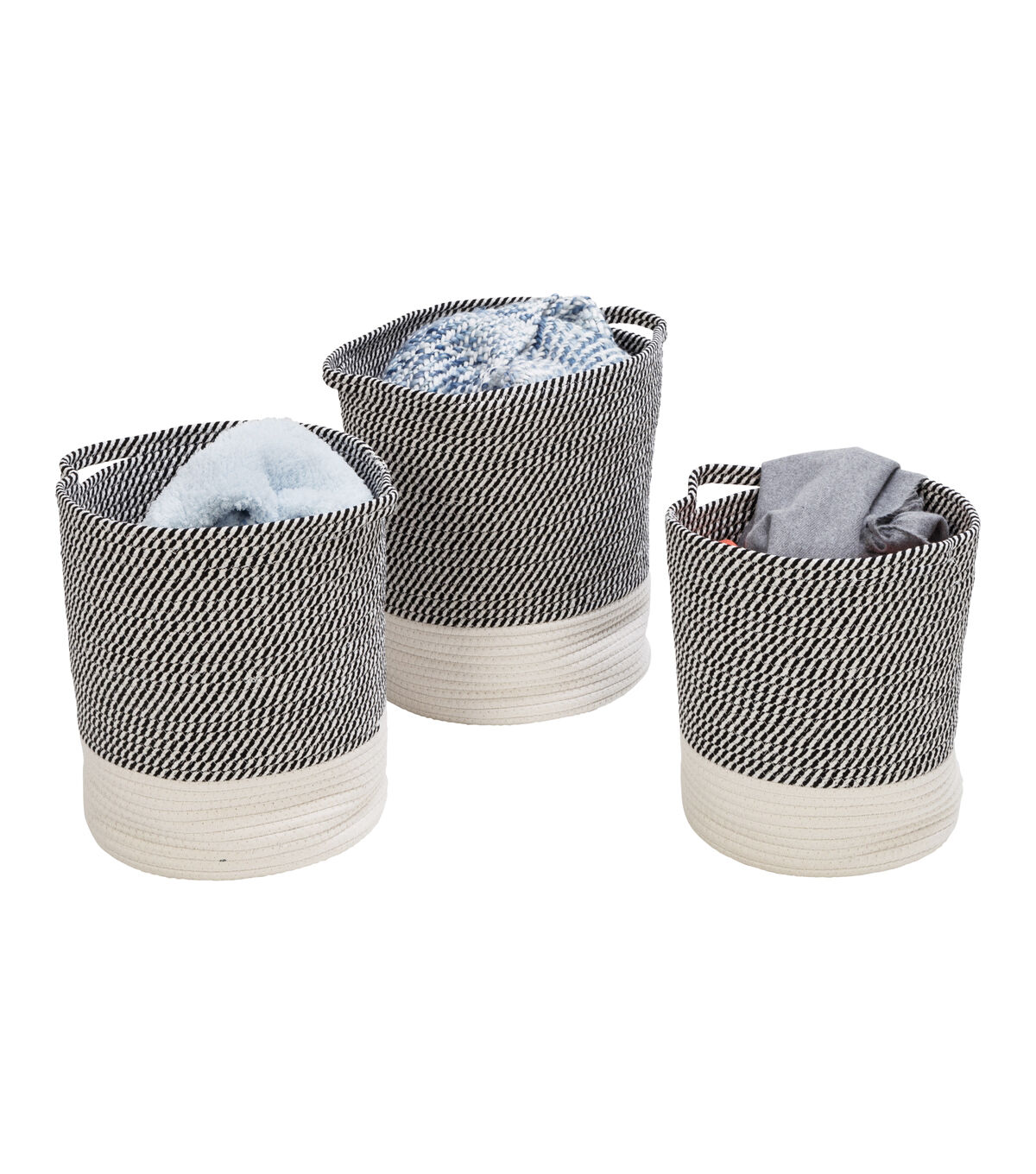 Honey Can Do 12.5 Cotton Rope Baskets 3ct