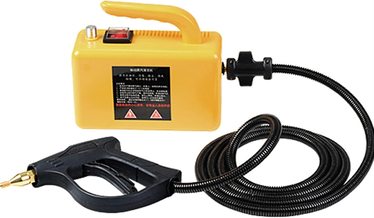 A1DFDFGOQSFG Steam Cleaning High Temperature High Pressure Steam Cleaner for Home Steam Cleaning Machine Air Conditioner Cleaning Machine (Color : Yellow) (Black)