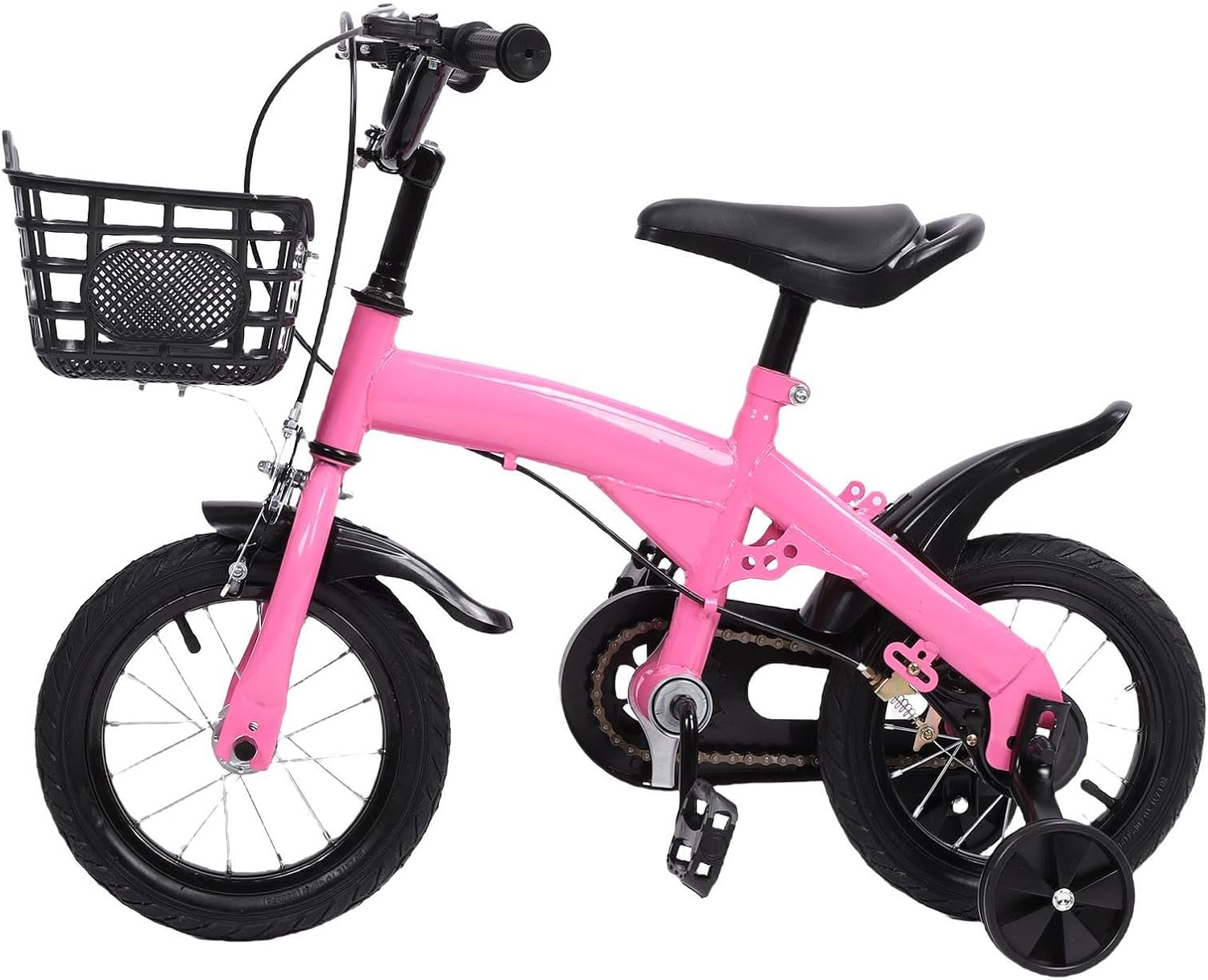 Kids Bike,12 Inch Children Bike with Training Wheels Basket for 3 to10 Years Kids Boys Girls