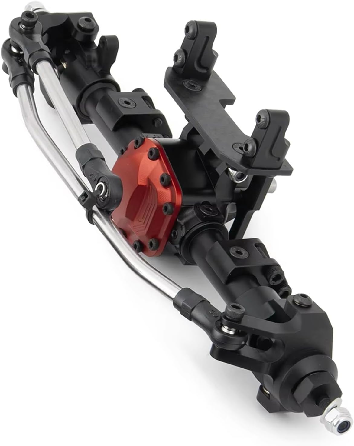 RC Car Accessories Compatible with Axial for SCX10 II 90046 1/10 RC for Rock Crawler Car for Model Upgrade Parts CNC Aluminum Alloy Front Rear Axle(Rear and Front)