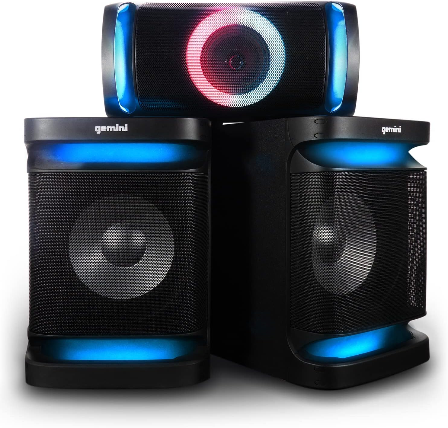 Gemini Bluetooth Stereo System for Home 3000W Peak Power Dual 12 Subwoofers