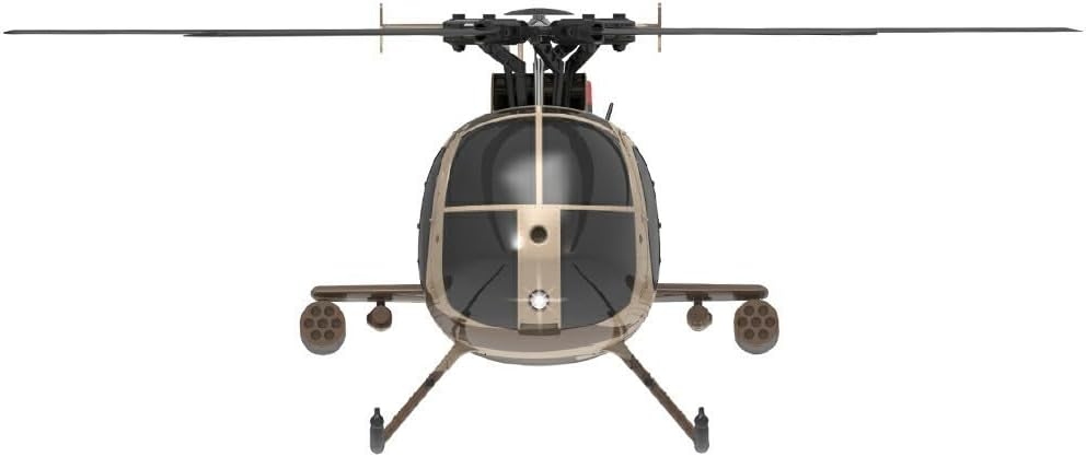 C189 MD500 Remote Control Helicopter for Adults, 1:28 Scale 4CH Single-Rotor RC Aircraft with Brushless Motor, 6-Axis Gyro, and Optical Flow Localization, 2.4GHz RTF