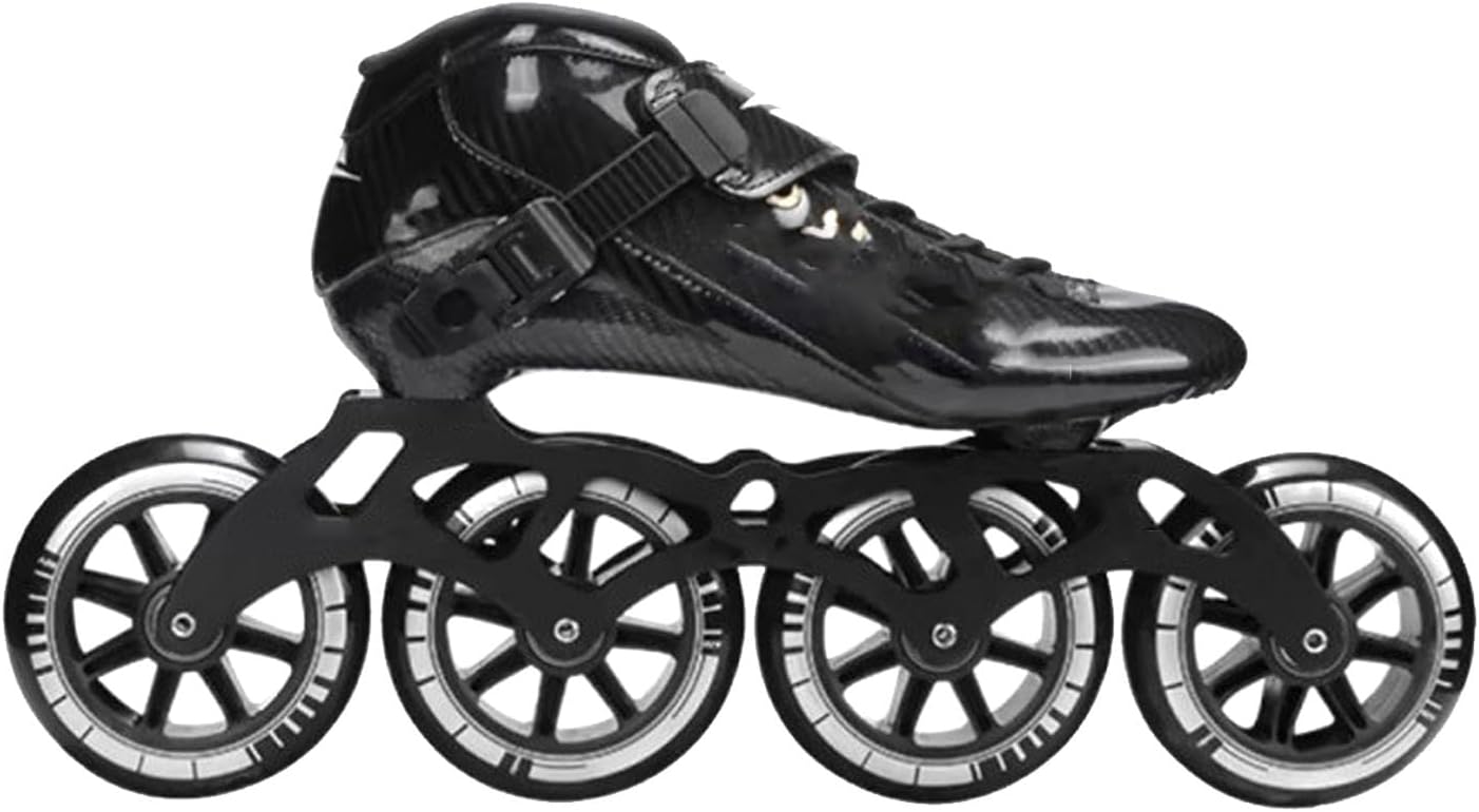 Professional Inline Speed Skates for Adults High Performance Competition Racing Carbon Fibre Low Profile Racing Inline Skates Shoes for Men Women Unisex