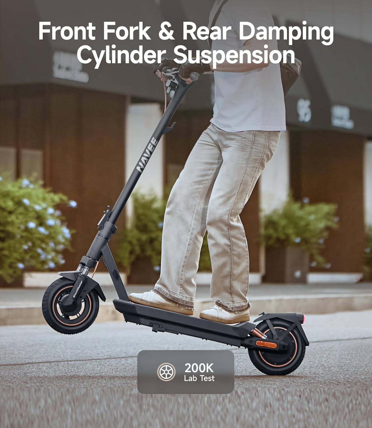 NAVEE GT3/ST3 Series Electric Scooter, 20/25 MPH Top Speed, 47/38/30 Miles Max Range, 1000W/1350W Motor with Dual Suspension, 10