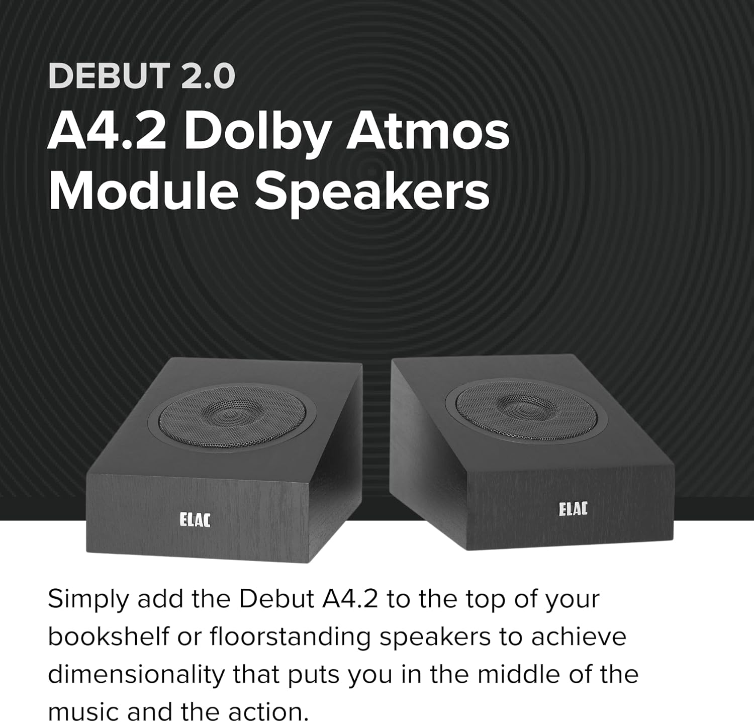 ELAC Debut 2.0 A4.2 Dolby Atmos Module Speakers