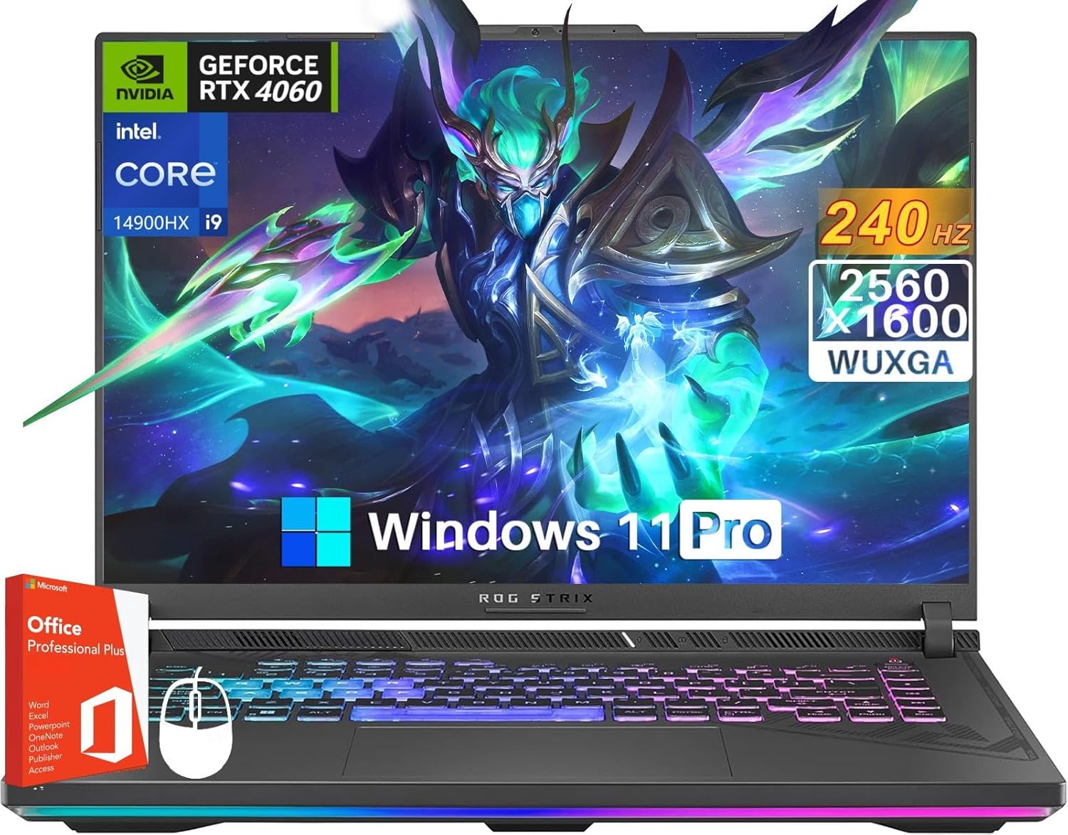 ASUS ROG Strix G16 Gaming Laptop, Intel i9-14900HX, GeForce RTX 4060, 16
