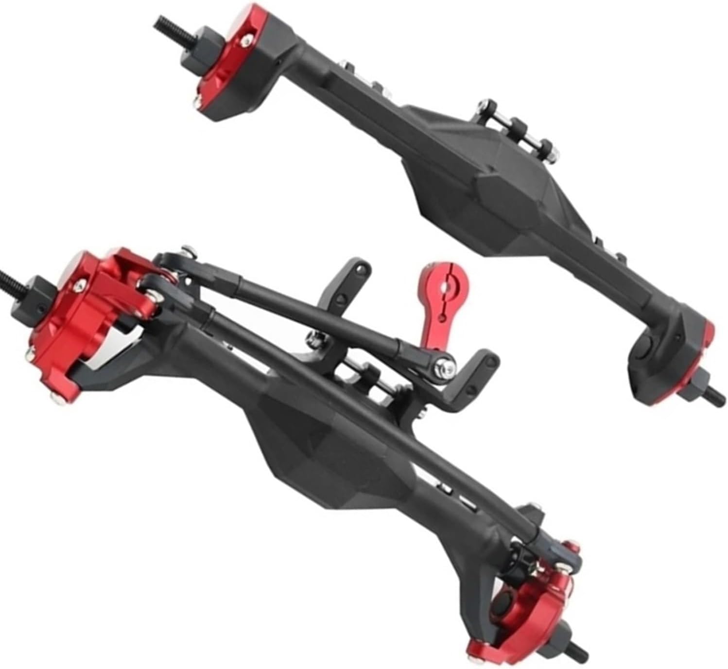 RC Vehicle Axles Compatible with Axial for SCX10 II 90046 for RGT 86100 1/10 RC Crawler Car Upgrade Parts Metal Front Rear Axle RC Car Upgrade Parts(Color2)