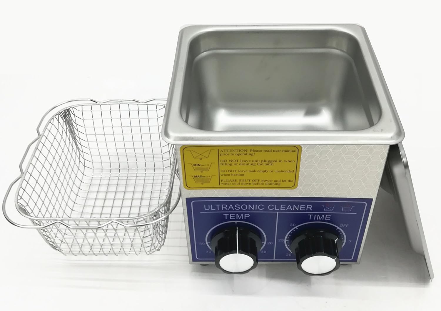 CGOLDENWALL 2L Professional Stainless Steel Ultrasonic Cleaner Eyeglasses Jewelry Cleaning machine Mechanical 2-80℃ heating 0-80 Timing adjustable