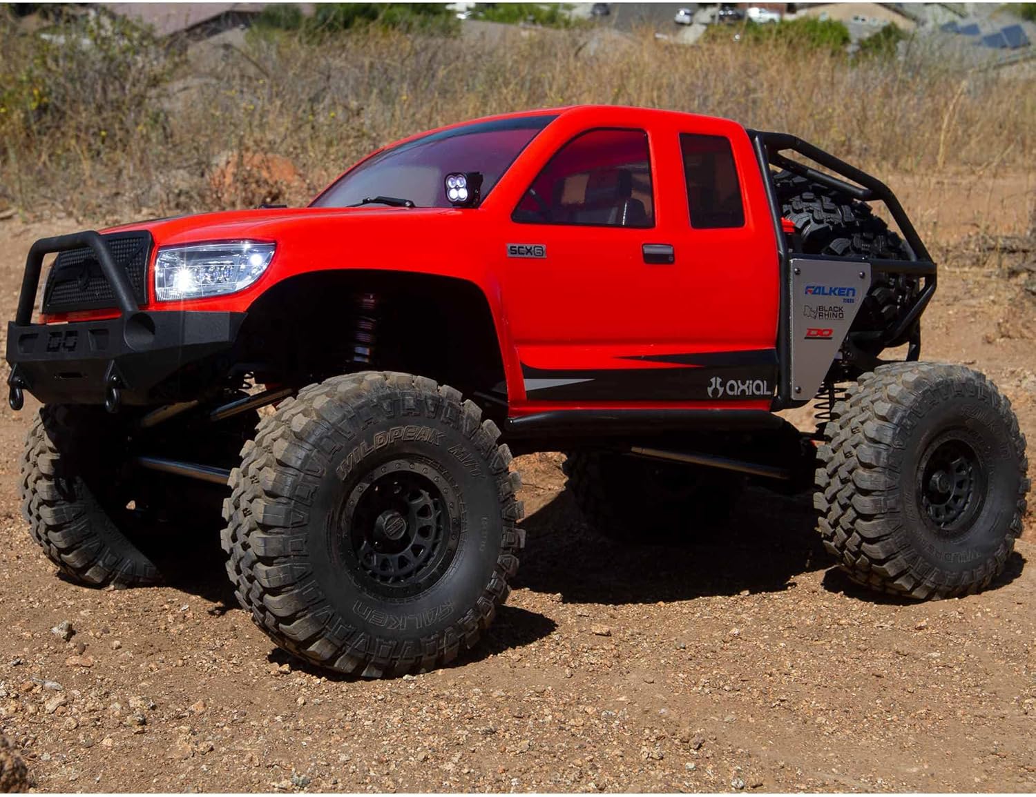 Axial RC Crawler 1/6 SCX6 Trail Honcho 4WD RTR (Transmitter and Receiver Included, Battery and Charger Not Included), Red, AXI05001T1, Trucks Electric