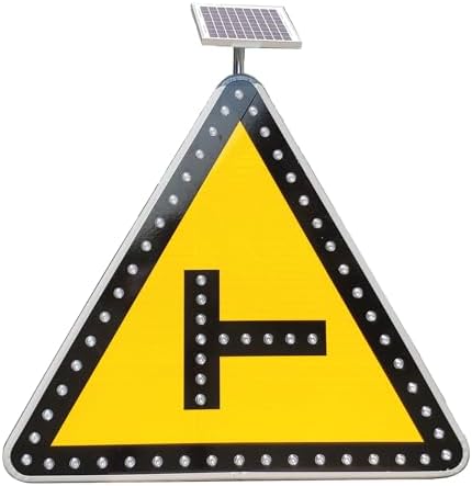 Customizable Solar LED Traffic Sign - 24