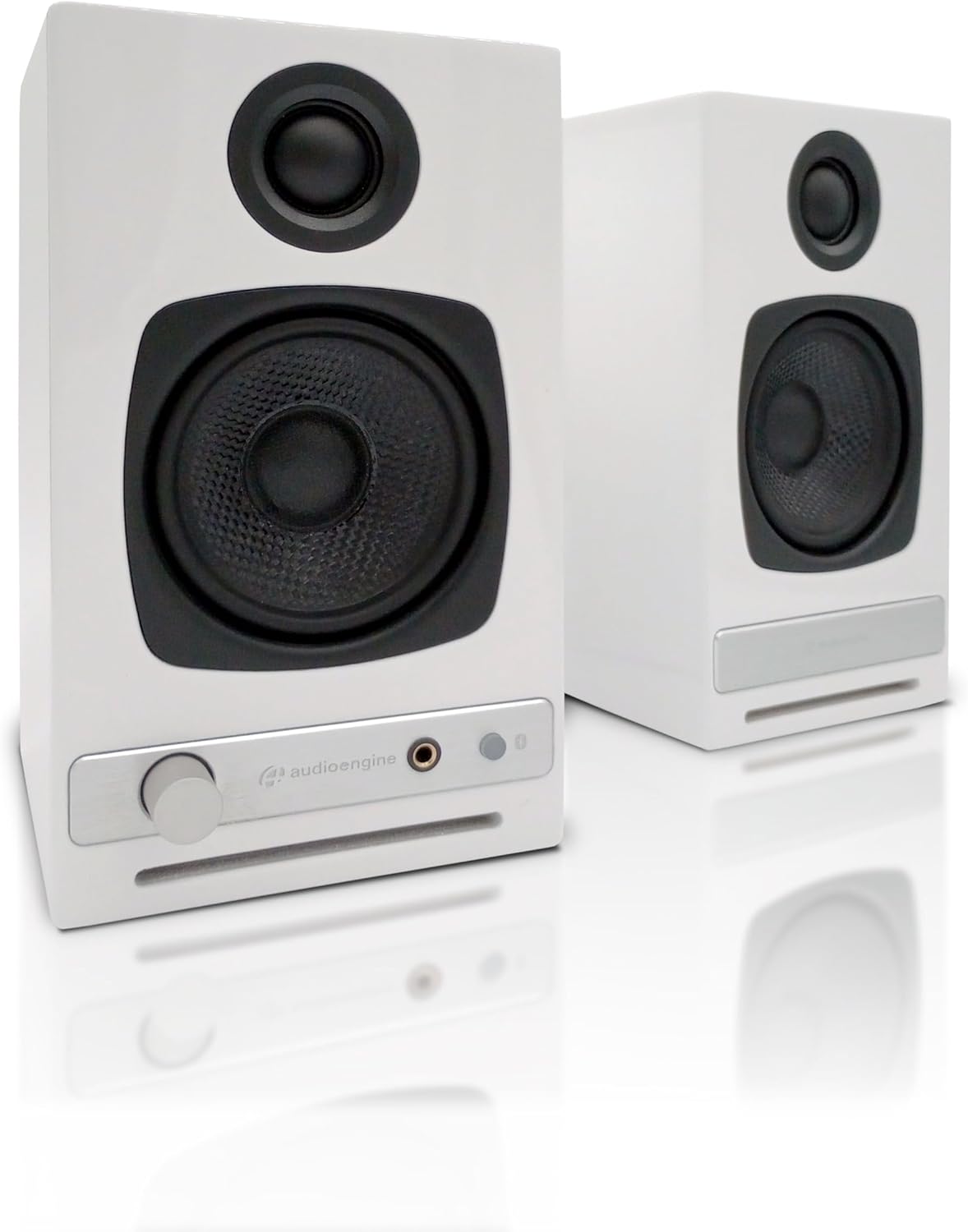 Audioengine A2 HD White Home Music System with S8 Subwoofer and DS1M Stands