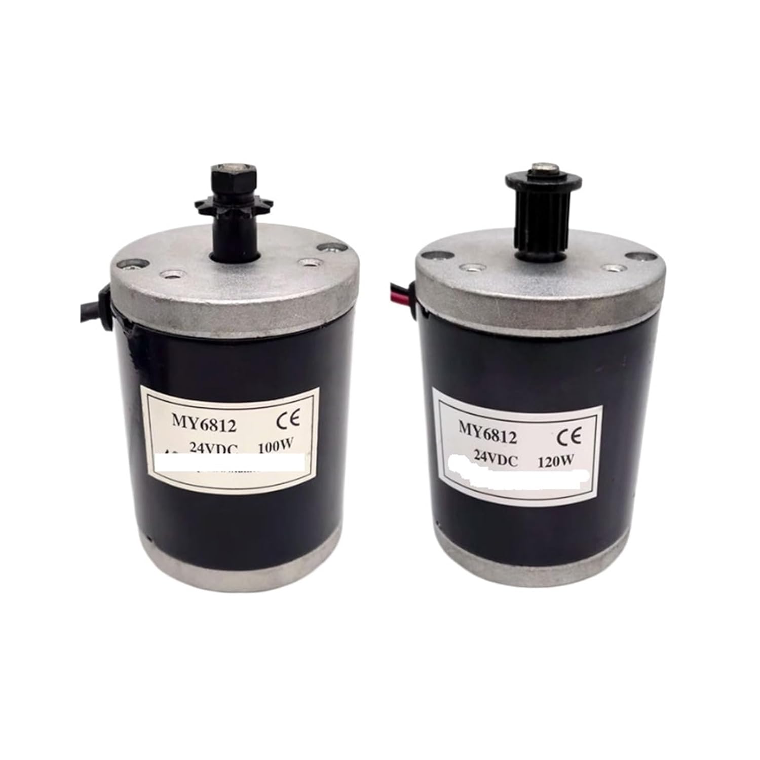 Brushed Motor MY6812 12V 24V 100W 120W 150W High Speed Small Brush Motor with Belt Pulley Electric Accessory(150W Timing Pulley_12V)