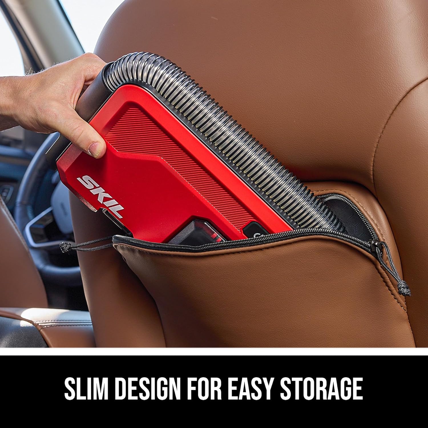 SKIL Brushless Slim Vacuum 20V Kit Including 2.0Ah Battery and USB-C Charger-VA1200D-10