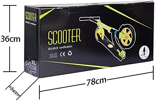 Scooters Kick Scooter for Adults Kids Foldable Unisex Adult Kick Scooters with Big Wheels Commuter Scooters Birthday Gifts for Women/Men/Teens/Kids Up to 100kg Non-Electric
