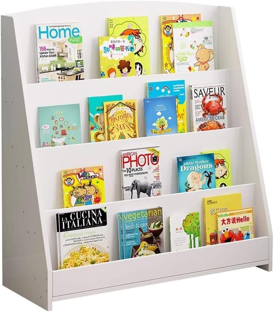 Tograt Bookshelf Bookshelves Bookcase Book Case 4 Tiers Bookshelf Simple Floor Home Racks Multifunction Student Dormitory Display Stand Simple Bookcase Shelf Book Shelf Book Shelves