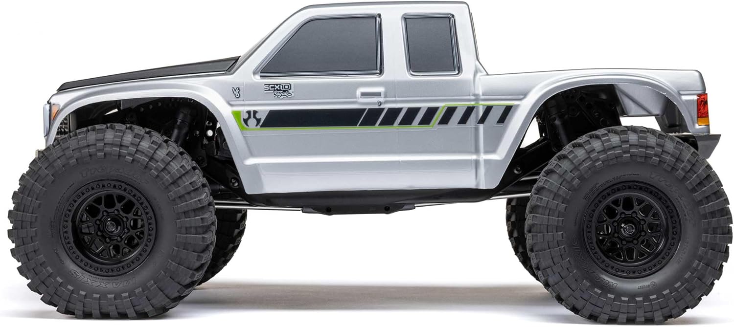 Axial RC Truck 1/10 SCX10 III Coyote 4X4 RTR (Battery and Charger Not Included) Brushed Rock Crawler, Silver, AXI-2036T1