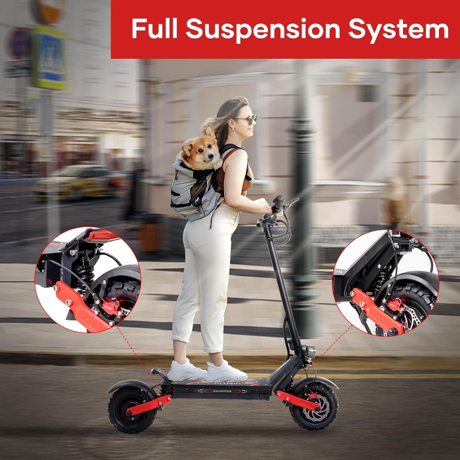 S3 Electric Scooter for Adults, 6000W Dual Motors, Up to 50MPH & 55 Miles, 60V 24Ah Battery, 11