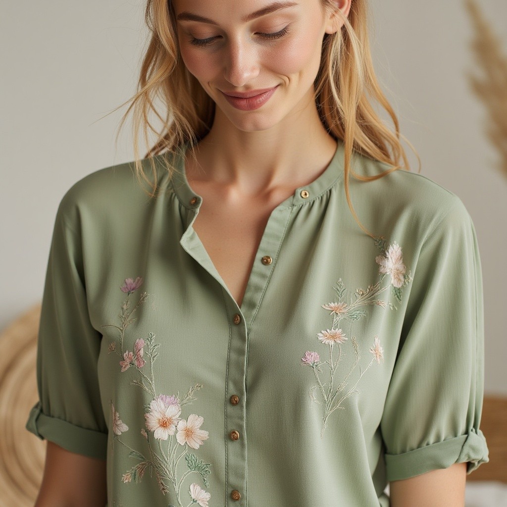 The Lily Blouse // Sage