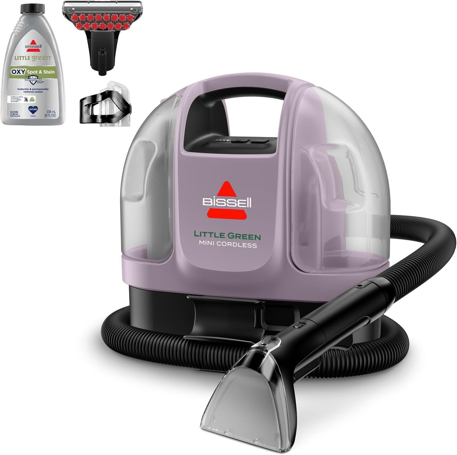 BISSELL Little Green Mini Cordless Portable Carpet and Upholstery Deep Cleaner, Car/Auto Detailer, with HydroRinse Self-Cleaning Tool and 4