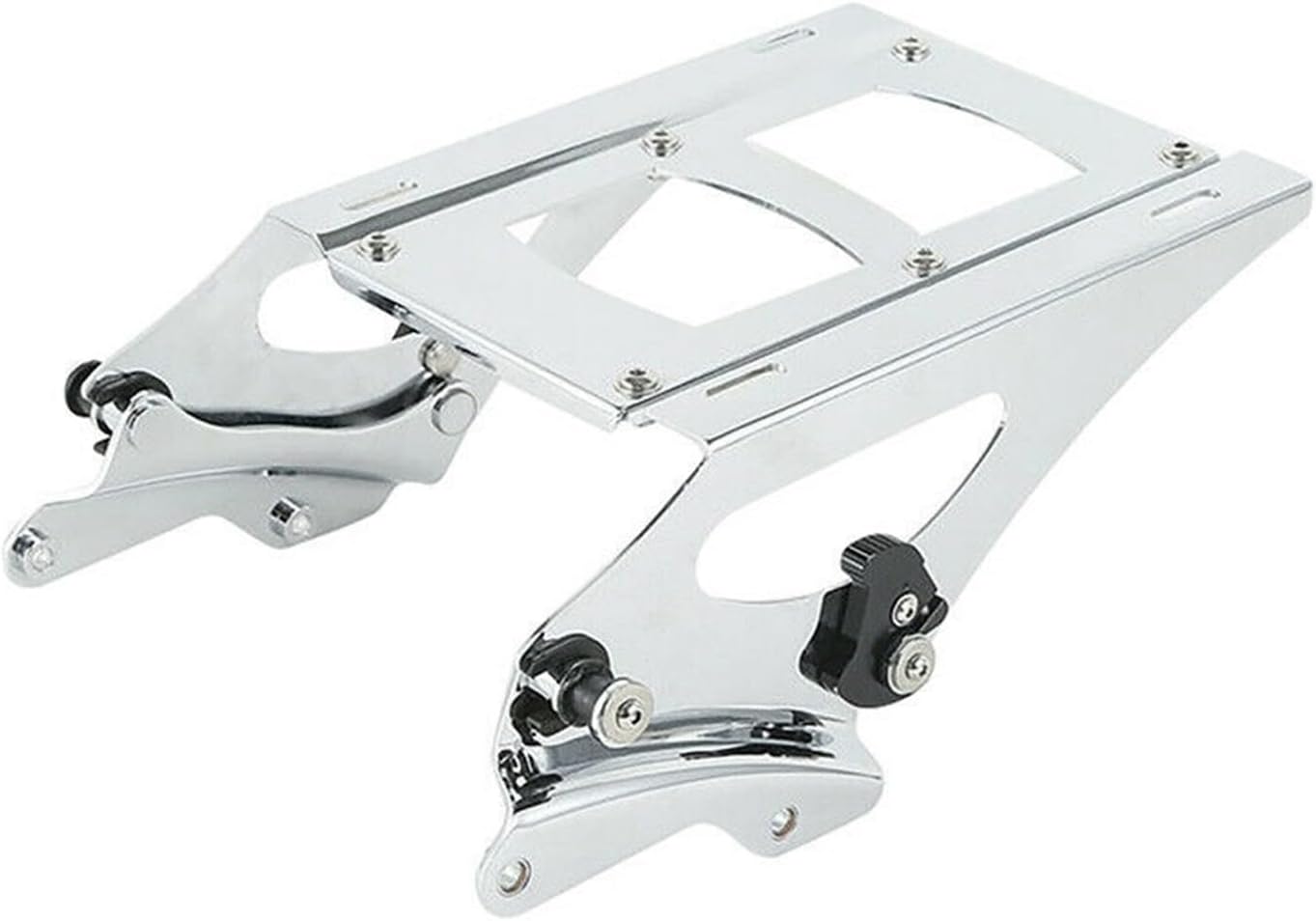 from 2014 to 2024, Compatible for Harley, Cruising Electric Scooter Road King Exceeds Hardware Kit Luggage Rack Motorcycle Accessories.(Chome)