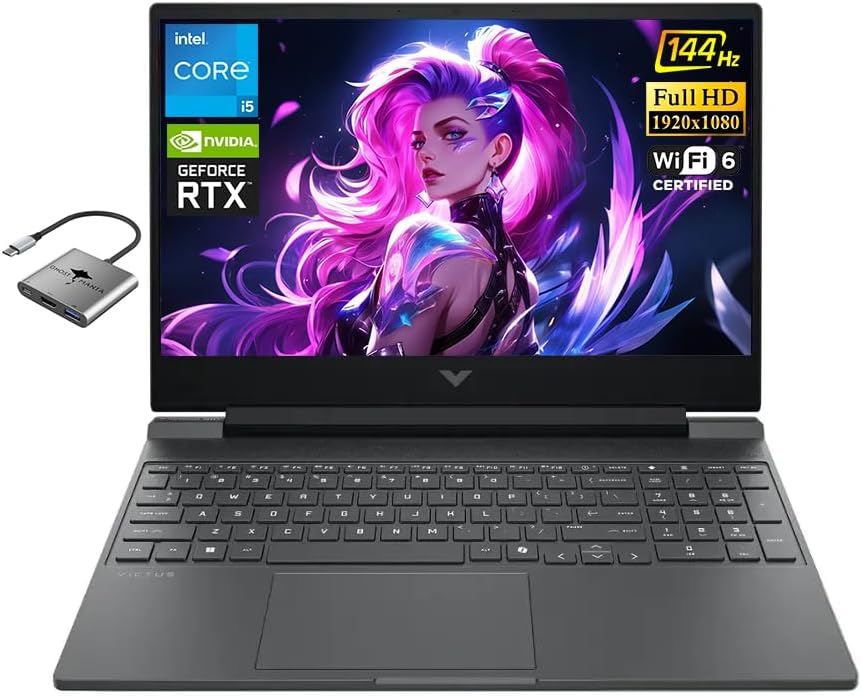 HP Victus 144Hz Gaming-Laptop 8-Core Intel Core i5-13420H RTX 3050 64GB RAM 2TB SSD, 15.6