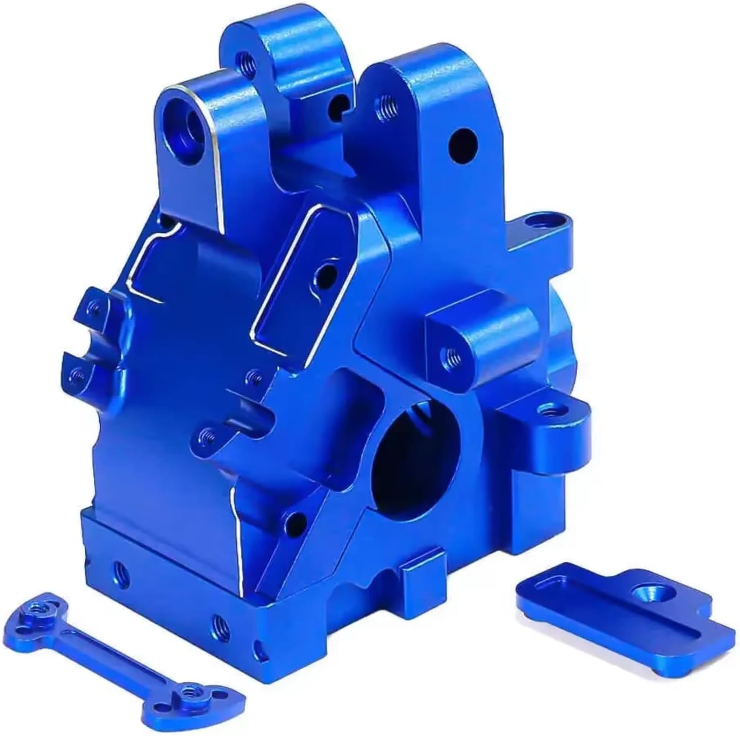 for Arrma 1/5 for Kraton 8S for Outcast 8S Metal Front Rear Gearbox Case Housing RC Car Upgrade Parts Accessories RC Car Parts(Blue)