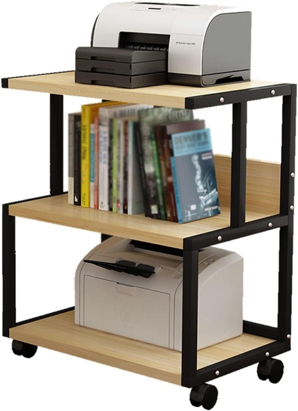 YLQFGUVWK 3-Tier Removable Media Cabinet Stand