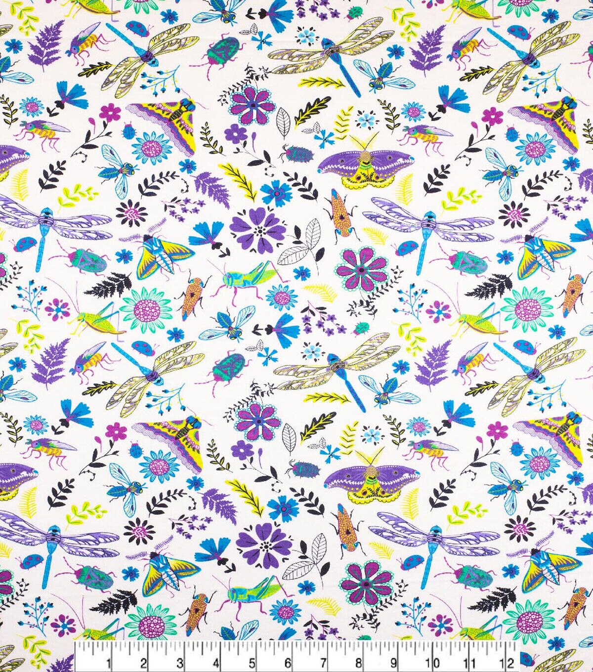 Moths & Butterflies Super Snuggle Flannel Fabric