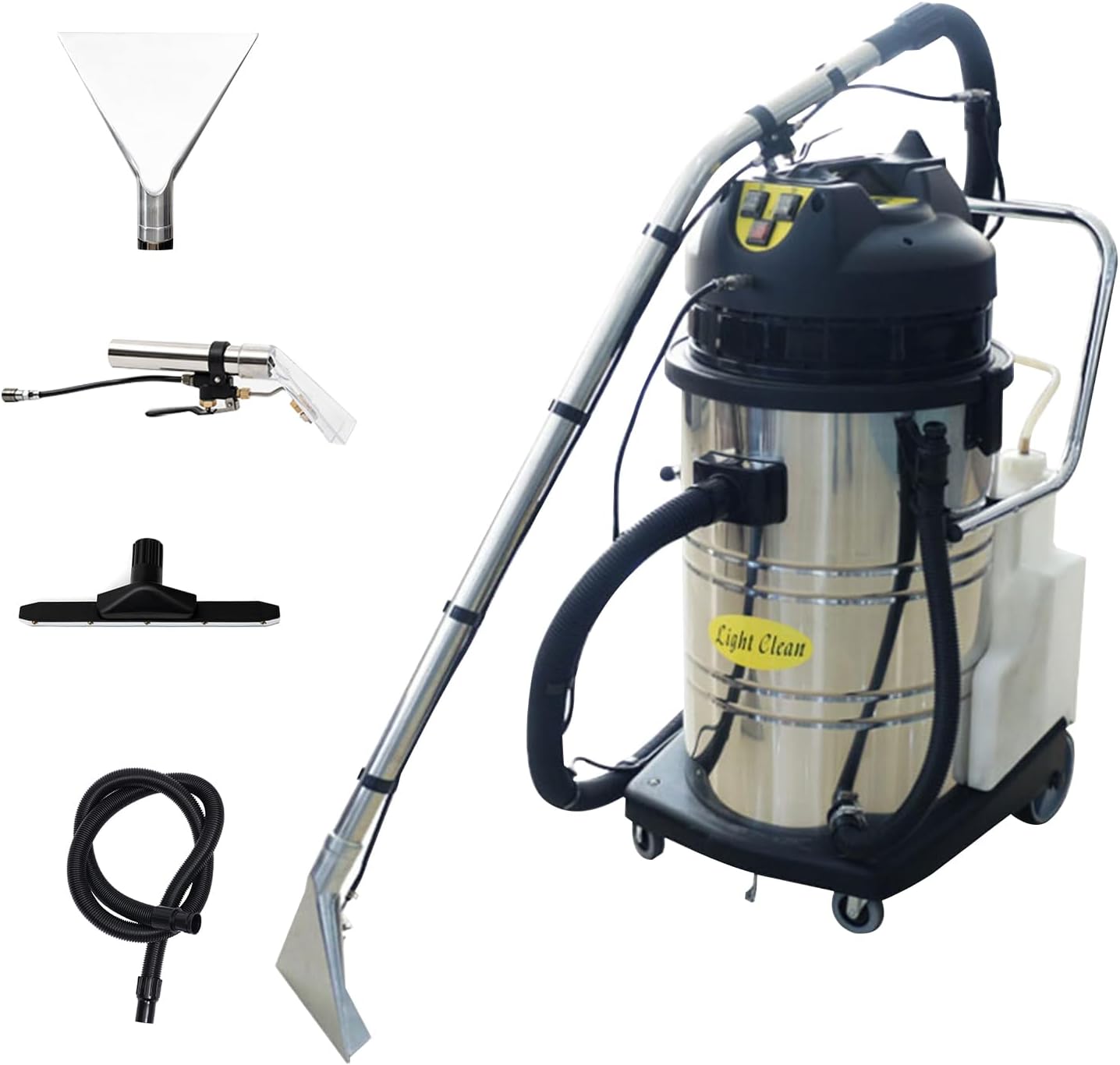 LSYSGSB Commercial Carpet Cleaner Machine, 2100W 60L/15.8 Gal Professional 3-in-1 Carpet Spraying Floor Brush Cleaner Extractor Vacuum Washing Machine Portable Carpet Cleaner (Sent in 2 packages)