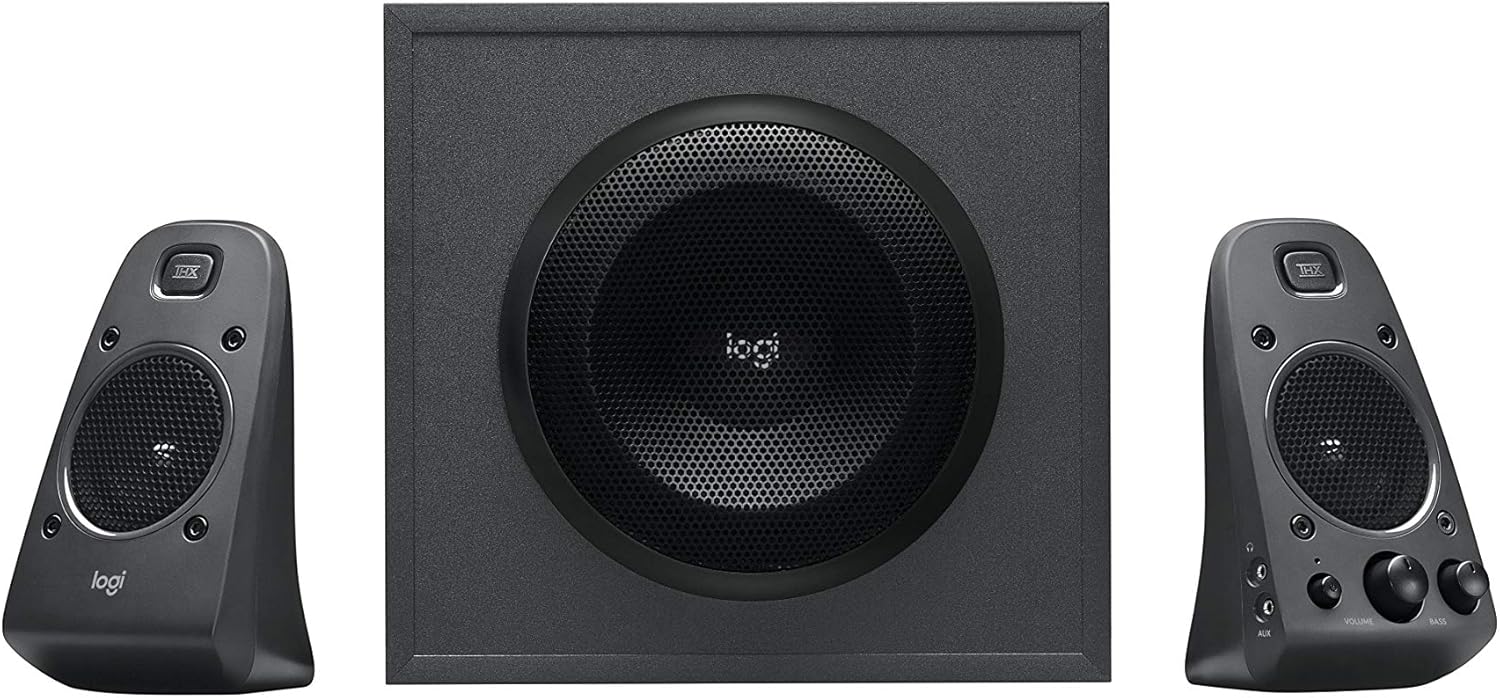 Logitech Z625 Powerful THX Certified 2.1 Speaker System with Bluetooth Audio Adapter for Bluetooth Streaming