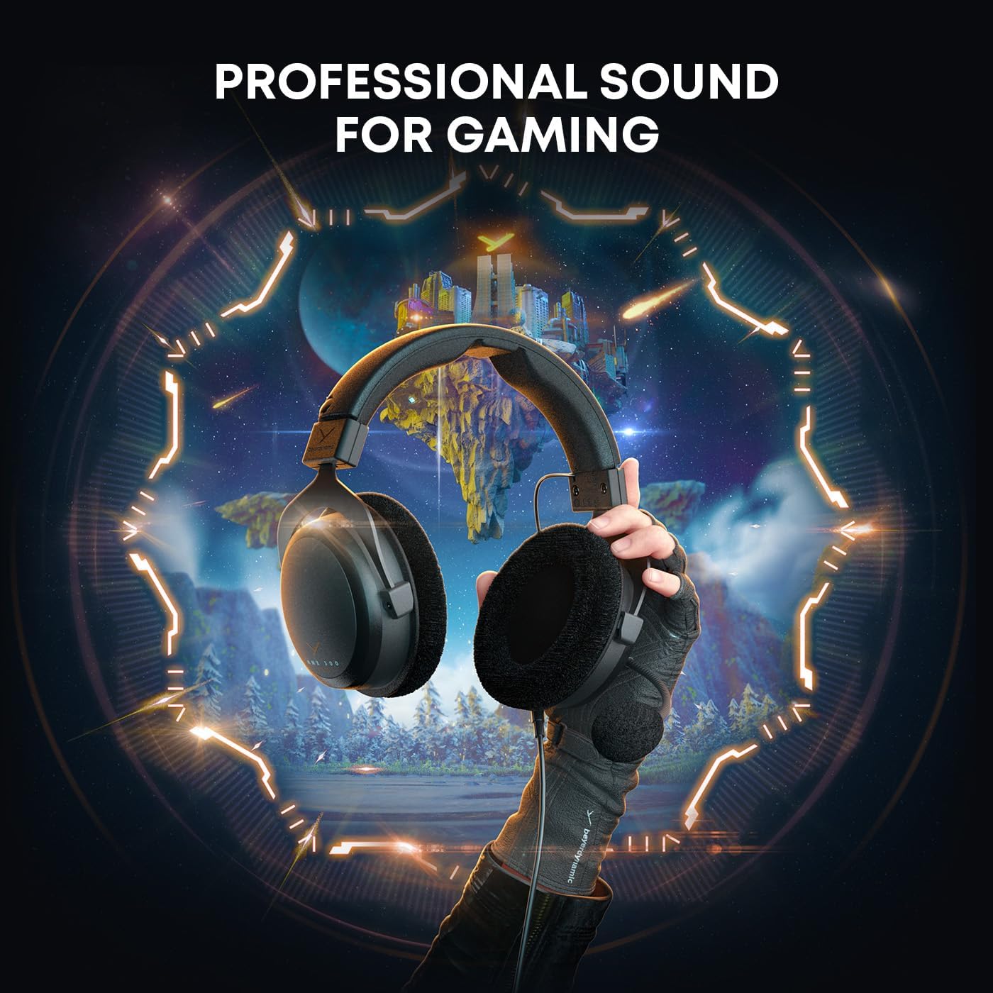 beyerdynamic MMX 300 PRO Closed Gaming Headset with Stellar.45 Driver and Condenser Microphone, Wired Gaming Headset Suitable for PC, Xbox, PlayStation and Nintendo Switch. Handmade in Germany