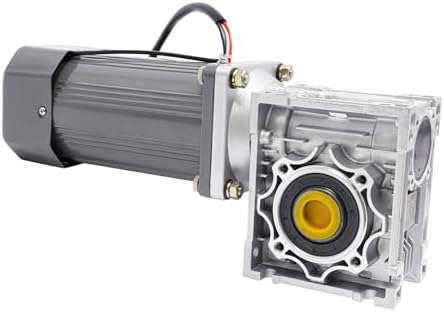12V High Torque Adjustable Worm Gear Motor, 200W RV40 Variable Speed Reducer, Reversible Electric Motor with Self-Locking, 0.71in Output Bore for Robotics & DIY Projects