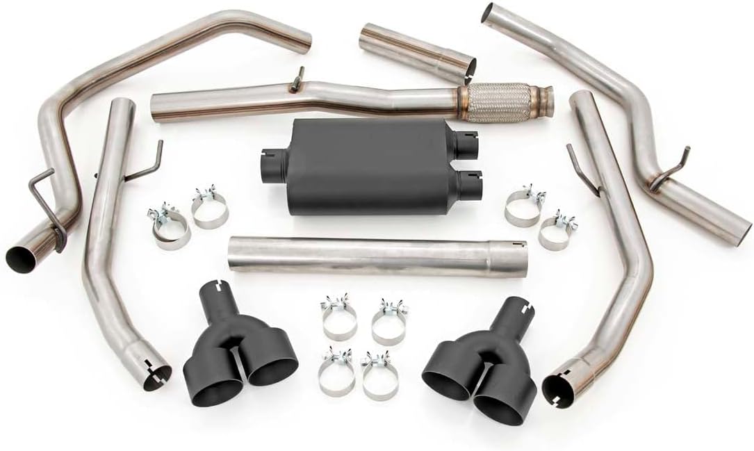Rough Country Dual Cat-Back Exhaust for 19-24 Chevy/GMC Sierra |5.3L - 96011