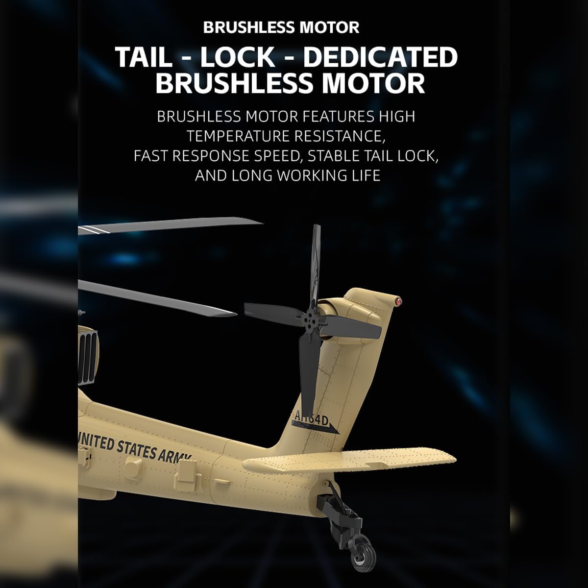 1/32 F11-N AH64 Remote Control Helicopter, 2.4G 6CH Coaxial Dual Rotor 6G/3D RC Helicopter Model with Optical Flow Altitude Hold, Military RC Aircraft Gift for Adults -RTF