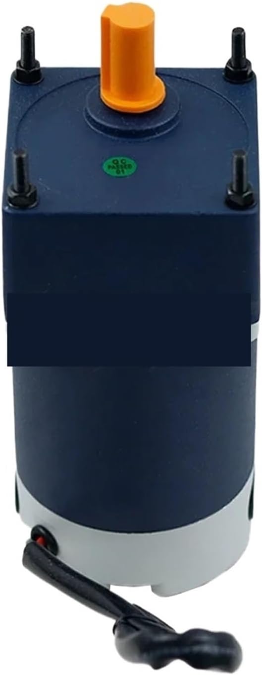 12V24V DC Gear Reducer Motor 60W Electric High Torque Micro Motor Gear Slow Speed Regulation Small Gear Motor(400 RPM_24V)