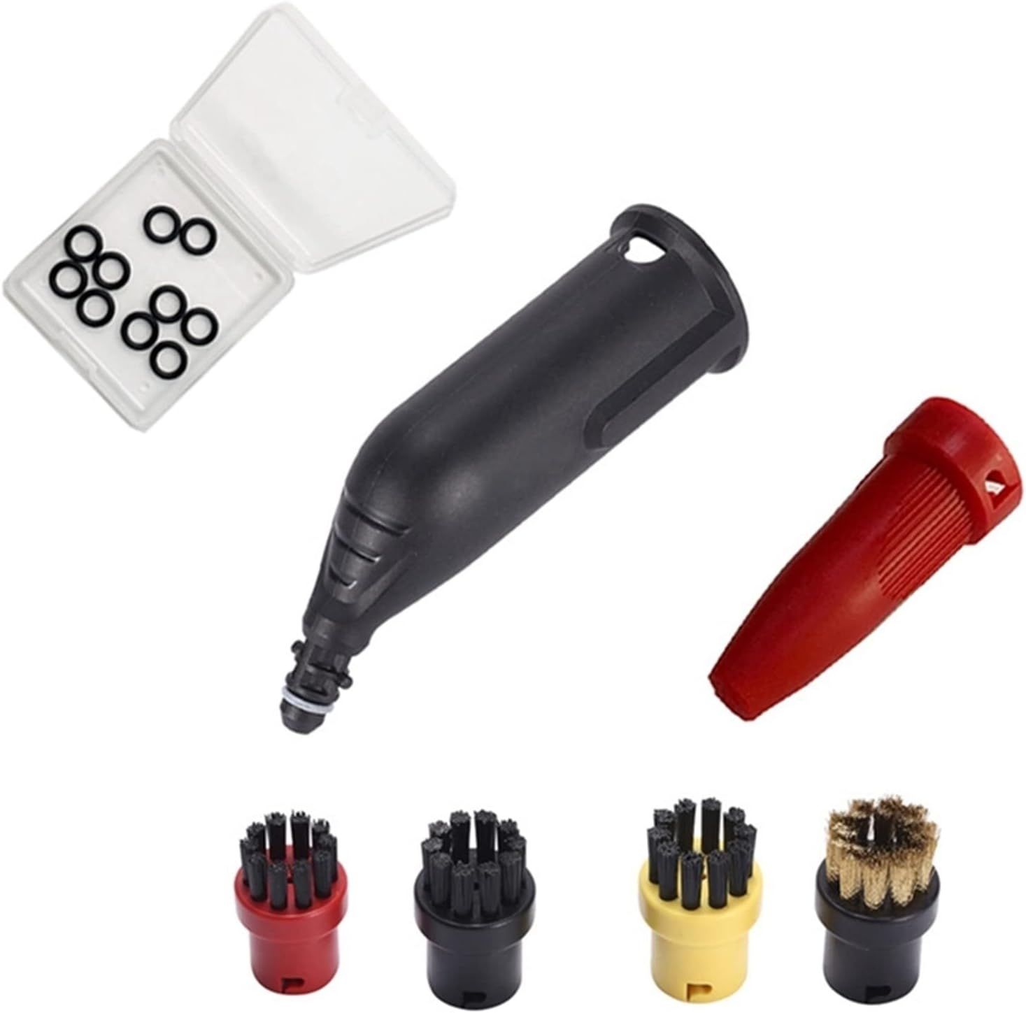 Steam Cleaner Steam Cleaner Nozzle Slit Brush Power Nozzle Head for SC1/SC2/SC3/SC4/SC5 Steam Cleaner Slit Scrape Brush for Cleaning Floors, Cars, Tiles and grouts