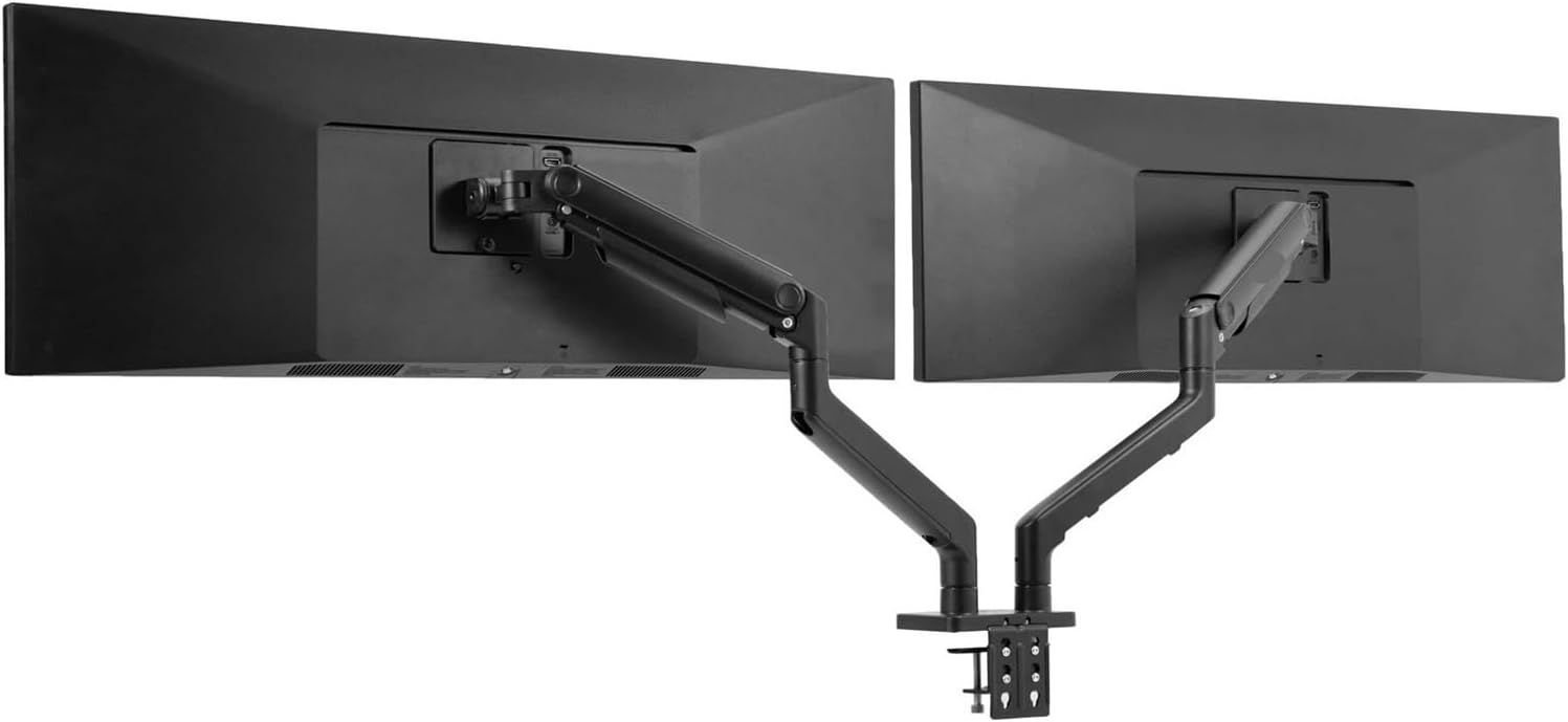 Mechanical Spring Dual Ultra-Wide Monitor Mount, can Hold up to 45-inch Screens -