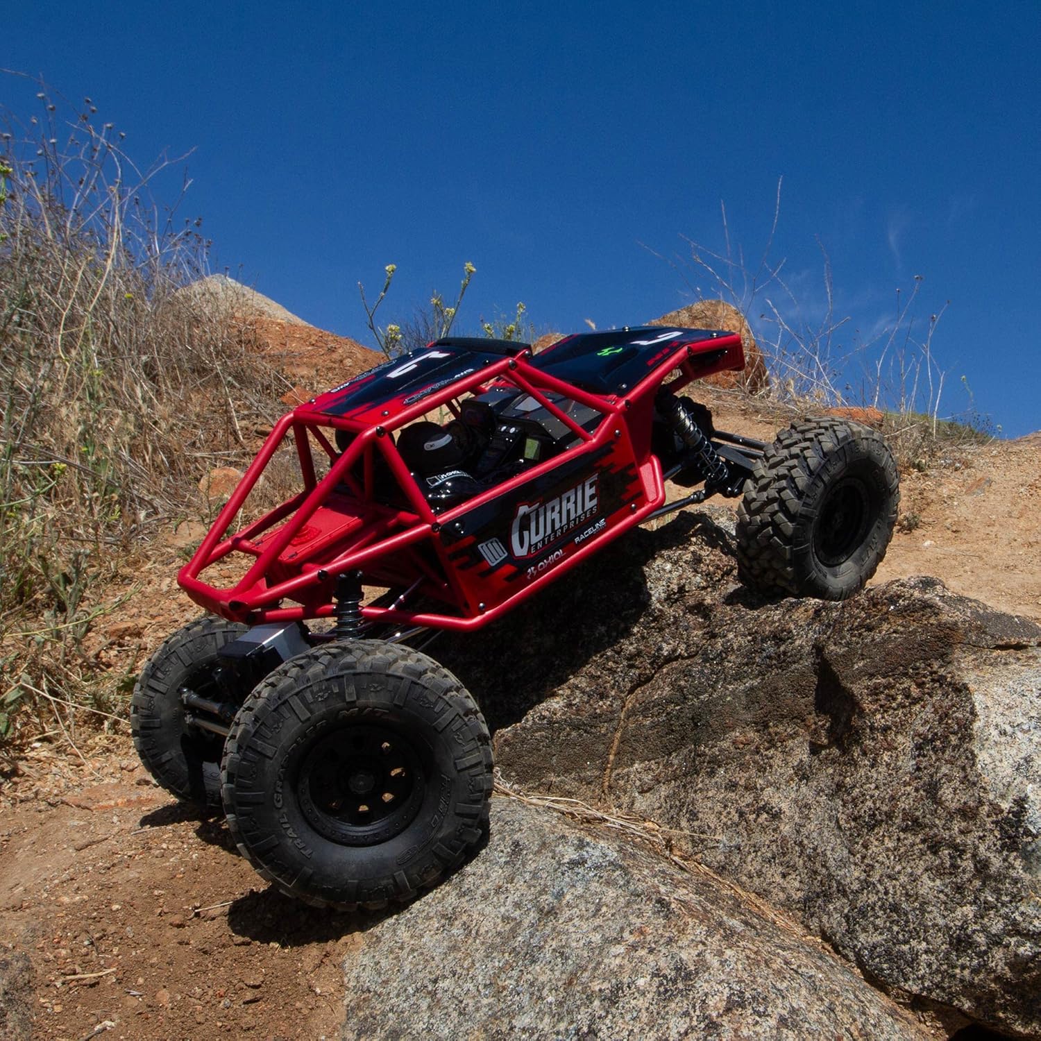 Axial RC Truck 1/10 Capra 1.9 4WS Unlimited Trail Buggy RTR (Batteries and Charger Not Included), Red, AXI03022BT1